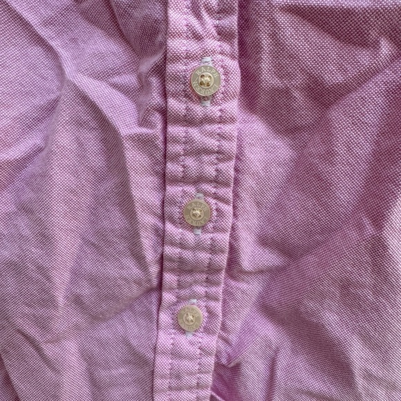 NWOT Ralph Lauren 2T Girls Pink Button Down Shirt with Collared Neckline & Frill - Picture 4 of 6